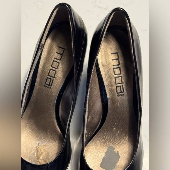 Moda Spana Black Round Toe Platform Pumps – Size 8M - Picture 2 of 9